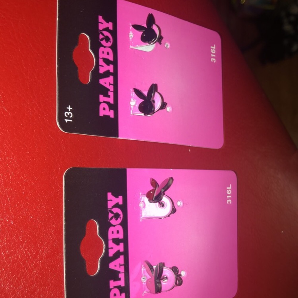 Playboy bunny earrings